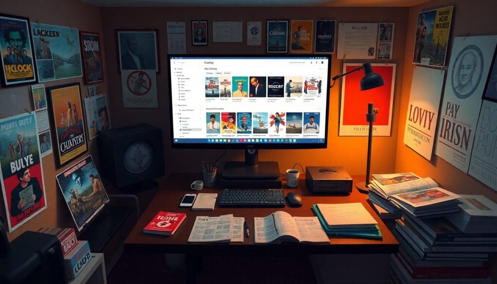 Постеры и промо-материалы как часть наследия - иллюстрация