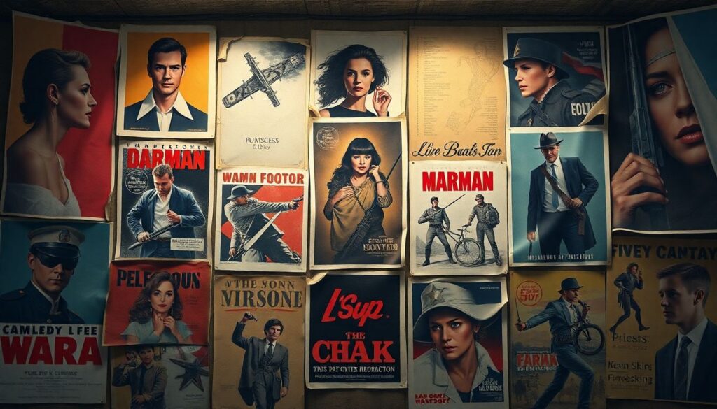 Постеры и промо-материалы как часть наследия - иллюстрация