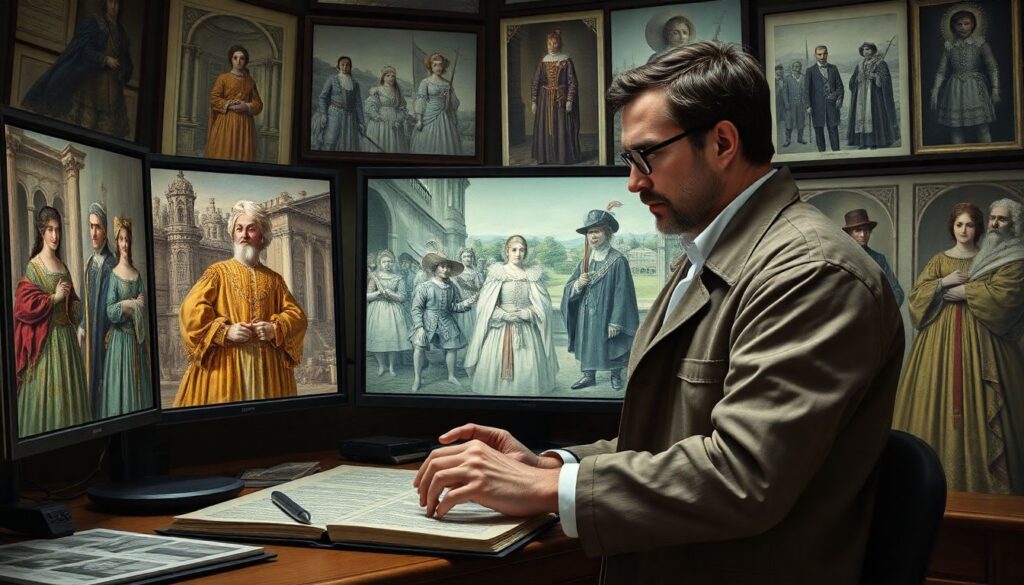 Костюмы и стиль персонажей как исторический источник - иллюстрация