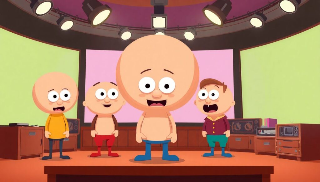 Дизайн персонажей и их арки в старых шоу - иллюстрация